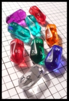 Dice : Dice - 10D - Crystal Caste Crystals Multiple Colors - FA collection buy Dec 2010